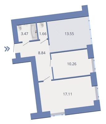 2-кімнатна 54.83 м² в ЖК Єсенін 2 від 14 000 грн/м², м. Ірпінь