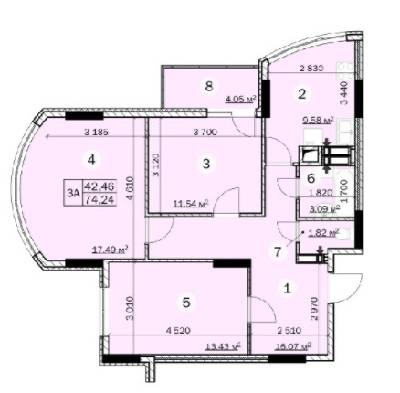 3-кімнатна 74.24 м² в ЖК Зірковий від 14 000 грн/м², м. Вишгород