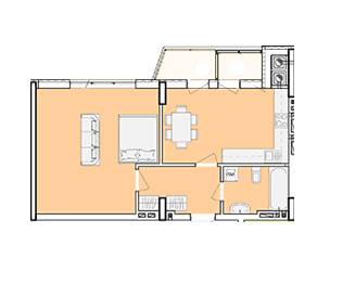 1-комнатная 53.7 м² в ЖК Зелена околиця от 14 900 грн/м², Львов