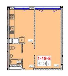 1-кімнатна 41.26 м² в ЖК Сорок шоста перлина від 15 250 грн/м², Одеса