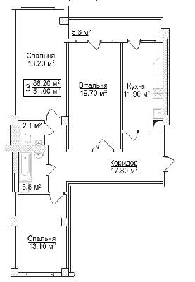 3-комнатная 88.2 м² в ЖК на ул. Героев УПА, 29 от 19 730 грн/м², Львов