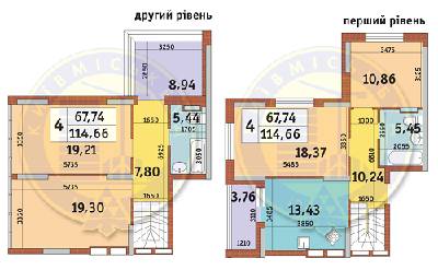 4-кімнатна 114.66 м² в ЖК Каховська від 20 889 грн/м², Київ