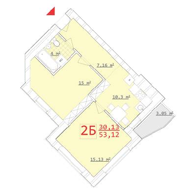 2-комнатная 53.12 м² в ЖСК Новый дом на Котлова от 13 500 грн/м², Харьков