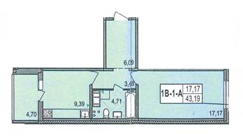 1-кімнатна 43.19 м² в ЖК на вул. Милославська, 18 від 16 000 грн/м², Київ