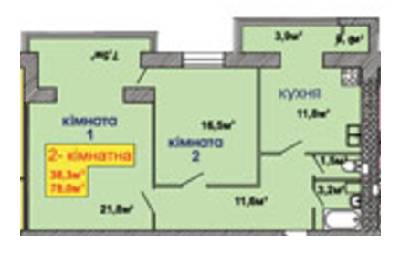 2-комнатная 76 м² в ЖК на вул. Скоропадського, 12 от 11 500 грн/м², г. Трускавец