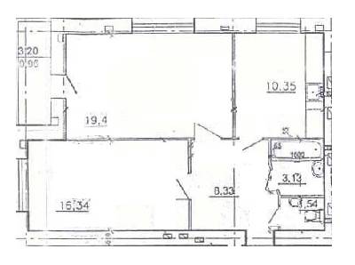 2-кімнатна 61.5 м² в ЖК на вул. Шевченко, 33 від забудовника, м. Дубляни