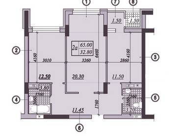 2-комнатная 65 м² в ЖК на ул. Подвысоцкого, 4В от застройщика, Киев