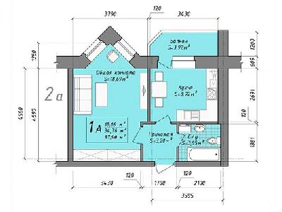 1-кімнатна 37.9 м² в ЖК Підкова від 23 150 грн/м², с. Крюківщина