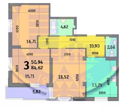 3-кімнатна 86.2 м² в ЖК Освіти, 16, 16А від 21 841 грн/м², Київ