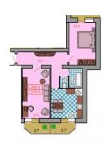 2-кімнатна 58.7 м² в ЖК Сафрон від забудовника, Луцьк