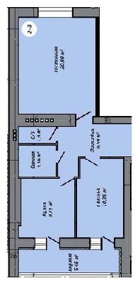 2-комнатная 57.07 м² в ЖК Столичный квартал от 13 500 грн/м², г. Ирпень