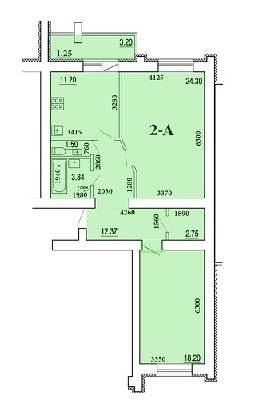 2-кімнатна 77.36 м² в ЖК Чабани від 15 000 грн/м², смт Чабани