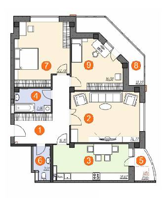 3-кімнатна 119.52 м² в ЖК Шоколад від забудовника, м. Бровари