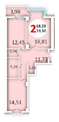 2-комнатная 68.28 м² в ЖК Эко-дом на ул. Орная от застройщика, Львов