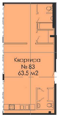 1-комнатная 63.5 м² в ЖК Cascade Plaza от 72 200 грн/м², Днепр