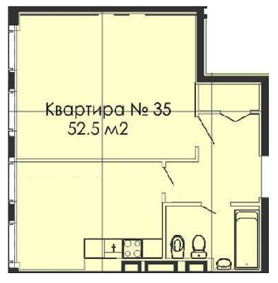 1-комнатная 52.5 м² в ЖК Cascade Plaza от 84 100 грн/м², Днепр