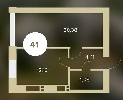 1-комнатная 41 м² в ЖК Chehov Парк Квартал от 13 000 грн/м², г. Ирпень