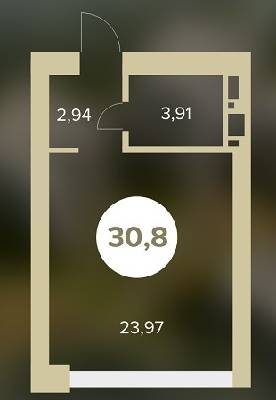 1-комнатная 30.82 м² в ЖК Chehov Парк Квартал от 13 000 грн/м², г. Ирпень