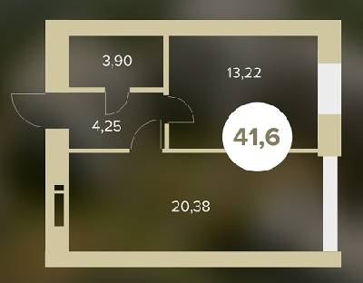 1-кімнатна 41.67 м² в ЖК Chehov Парк Квартал від 13 000 грн/м², м. Ірпінь