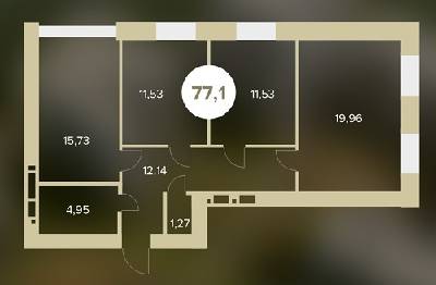 3-комнатная 77.11 м² в ЖК Chehov Парк Квартал от 14 000 грн/м², г. Ирпень