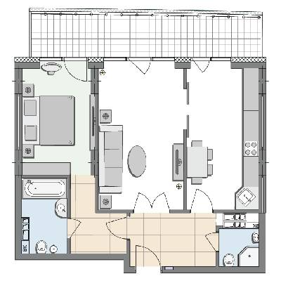 2-кімнатна 74.11 м² в ЖК Crystal Park від 52 000 грн/м², Київ