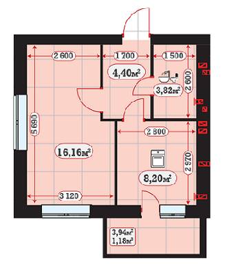 1-кімнатна 33.76 м² в ЖК MunHausen від забудовника, м. Ірпінь