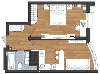 1-комнатная 41.1 м² в ЖК SunCity от 19 090 грн/м², Одесса