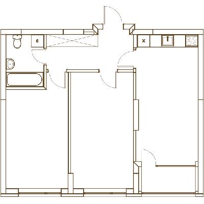 2-кімнатна 65.46 м² в ЖК Варшавський Мікрорайон від 15 500 грн/м², Київ