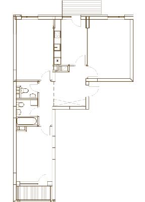 3-кімнатна 79.98 м² в ЖК Варшавський Мікрорайон від 15 500 грн/м², Київ