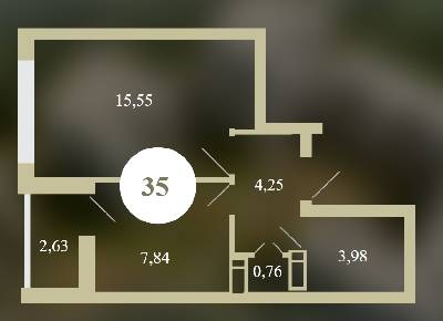 1-кімнатна 35.01 м² в ЖК Chehov Парк Квартал від 13 000 грн/м², м. Ірпінь