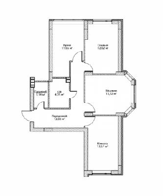 3-кімнатна 69.19 м² в ЖК City Park від 12 900 грн/м², м. Ірпінь