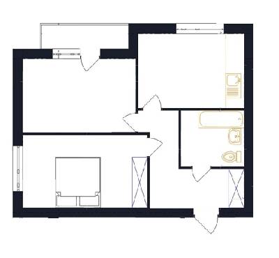 2-комнатная 56 м² в ЖК Family от 17 950 грн/м², с. Гатное