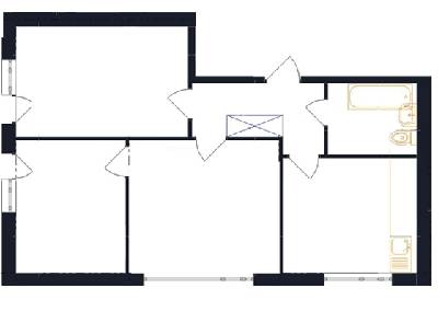 3-кімнатна 66 м² в ЖК Family від 15 550 грн/м², с. Гатне