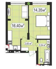 3-кімнатна 93.22 м² в ЖК 7'я від 14 500 грн/м², с. Щасливе