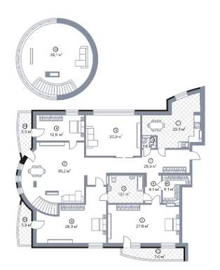 Двухуровневая 253.4 м² в ЖК Киевский Шлях от 14 050 грн/м², г. Борисполь