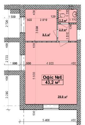 Офіс 43.2 м² в ЖК Супутник-Теремки від забудовника, с. Гатне