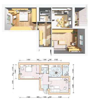 2-кімнатна 56 м² в ЖК Сімейне містечко від 13 000 грн/м², с. Шевченкове