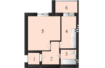 1-комнатная 37.71 м² в ЖК Пейзажные озера от 10 000 грн/м², пгт Макаров