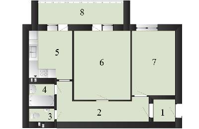 2-кімнатна 61.07 м² в ЖК Пейзажні озера від 10 000 грн/м², смт Макарів