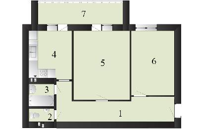 2-комнатная 61.86 м² в ЖК Пейзажные озера от 10 000 грн/м², пгт Макаров