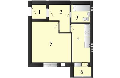 1-комнатная 36.22 м² в ЖК Пейзажные озера от 10 000 грн/м², пгт Макаров