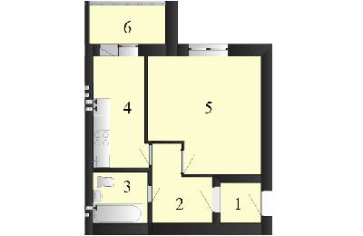 1-комнатная 37.71 м² в ЖК Пейзажные озера от 10 000 грн/м², пгт Макаров