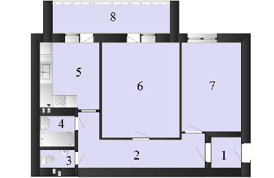 2-комнатная 61.07 м² в ЖК Пейзажные озера от 10 000 грн/м², пгт Макаров