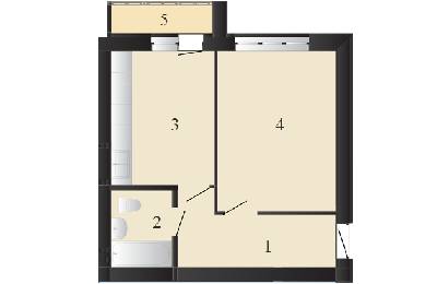 1-комнатная 39.24 м² в ЖК Пейзажные озера от 10 000 грн/м², пгт Макаров