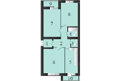 3-комнатная 72.34 м² в ЖК Пейзажные озера от 9 600 грн/м², пгт Макаров