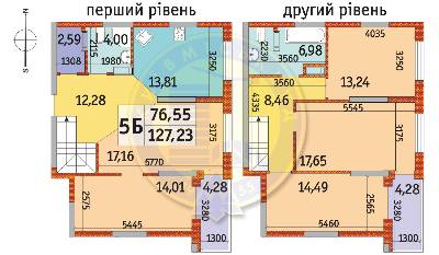 Дворівнева 127.23 м² в ЖК Райдужний від 19 250 грн/м², Київ