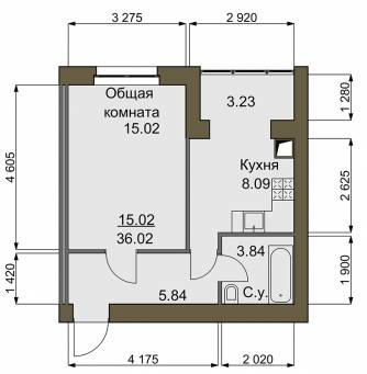 1-кімнатна 36.5 м² в ЖК Софіївський квартал від 20 600 грн/м², с. Софіївська Борщагівка