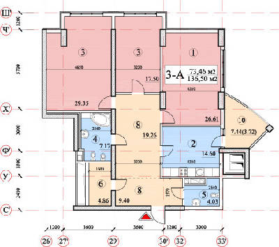 3-комнатная 136.5 м² в ЖК Покровский посад от 65 550 грн/м², Киев