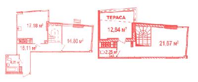 1-кімнатна 82.68 м² в ЖК Crystal Avenue від 17 000 грн/м², с. Петропавлівська Борщагівка