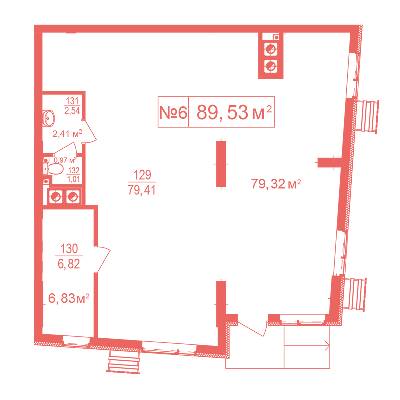 Помещение свободного назначения 89.53 м² в ЖК Crystal Avenue от застройщика, с. Петропавловская Борщаговка